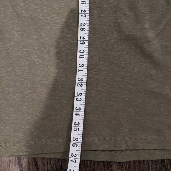 Good condition Banana Republic T Shirt Dress Olive Green Size M Tall - Picture 6 of 6